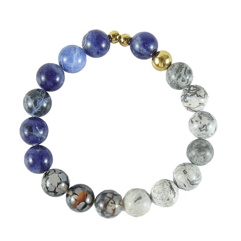 Armband Naturstein Marmor DIY 10mm