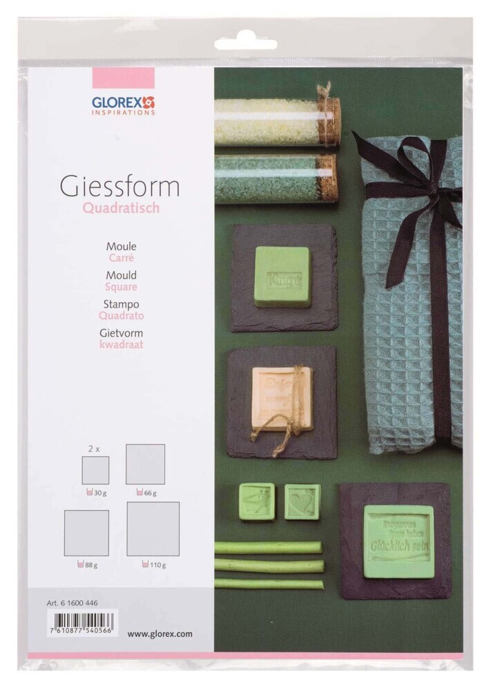 Giessform quadratisch 4St 35 - 65mm