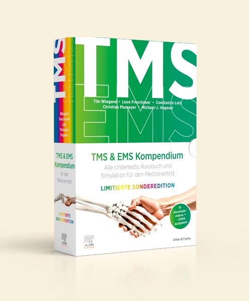 TMS & EMS Kompendium Sonderedition - Alle Untertests Kursbuch und Simulation für den Medizinertest im Schuber