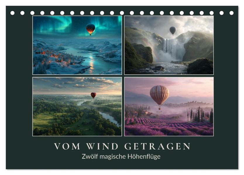 Vom Wind getragen (Tischkalender 2026 DIN A5 quer) CALVENDO Monatskalender