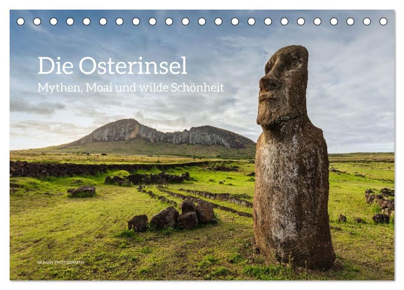 Die Osterinsel - Mythen Moai und wilde Schönheit (Tischkalender 2026 DIN A5 quer) CALVENDO Monatskalender