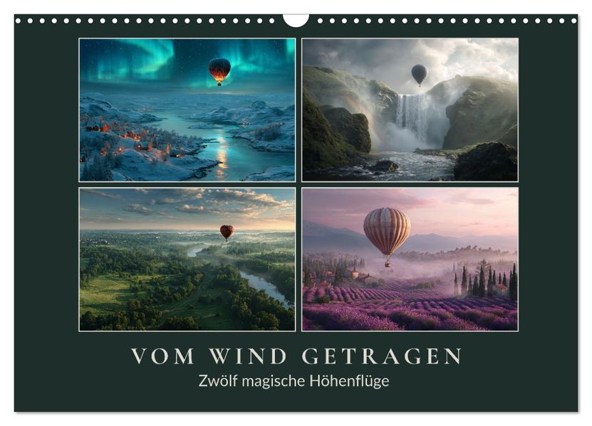 Vom Wind getragen (Wandkalender 2026 DIN A3 quer) CALVENDO Monatskalender