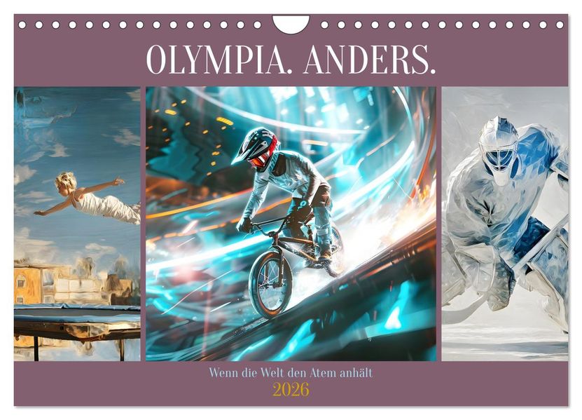 Olympia. Anders. (Wandkalender 2026 DIN A4 quer) CALVENDO Monatskalender