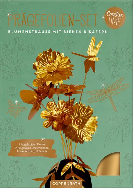 Prägefolien-Set Blumenstrauß