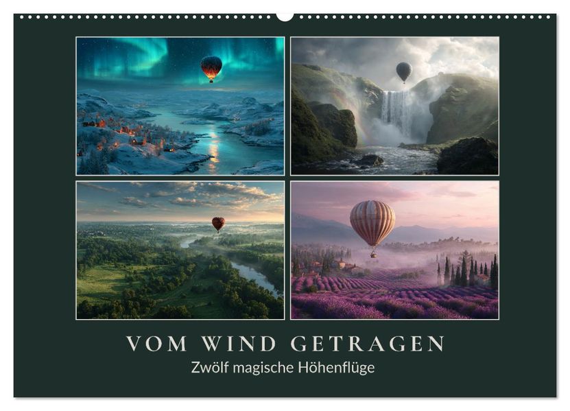 Vom Wind getragen (Wandkalender 2026 DIN A2 quer) CALVENDO Monatskalender