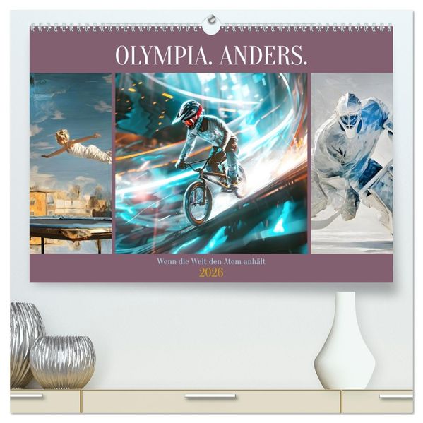 Olympia. Anders. (hochwertiger Premium Wandkalender 2026 DIN A2 quer) Kunstdruck in Hochglanz