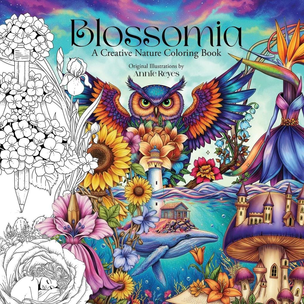 Blossomia. A Creative Nature Coloring. Regular Edition