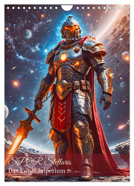 SPQR Stellaris - Das Ewige Imperium (Wandkalender 2026 DIN A4 hoch) CALVENDO Monatskalender