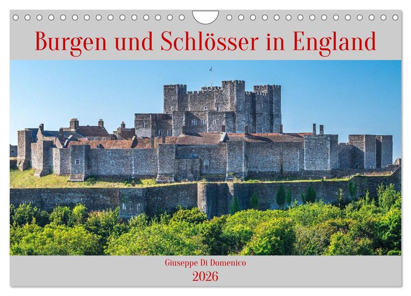 Burgen und Schlösser in England (Wandkalender 2026 DIN A4 quer) CALVENDO Monatskalender