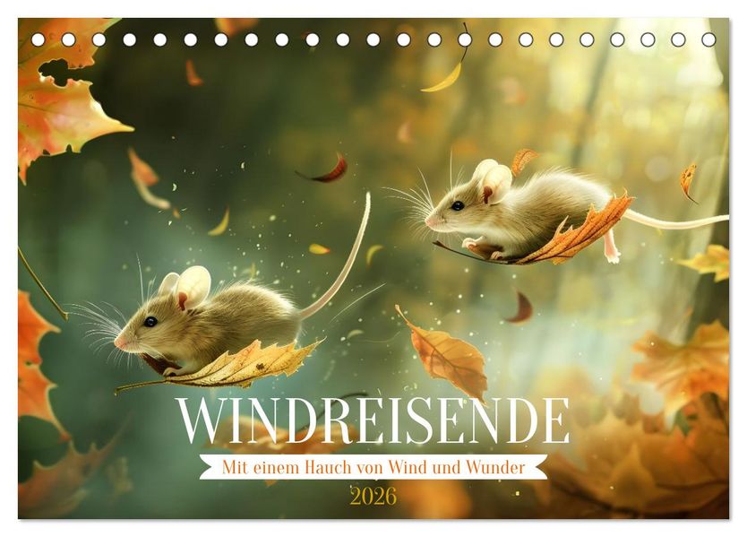 Windreisende (Tischkalender 2026 DIN A5 quer) CALVENDO Monatskalender