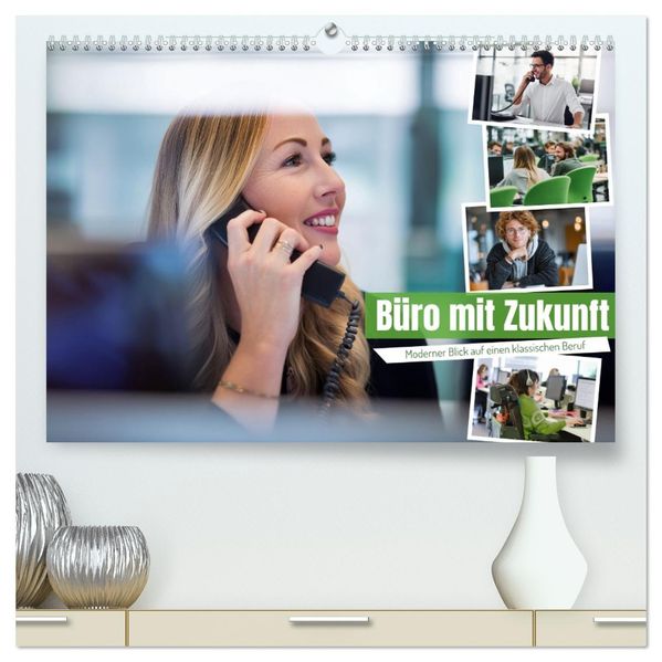 Büro mit Zukunft (hochwertiger Premium Wandkalender 2026 DIN A2 quer) Kunstdruck in Hochglanz