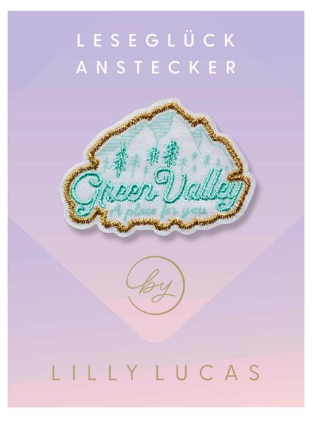Leseglück-Anstecker 'Green Valley - a place for you'