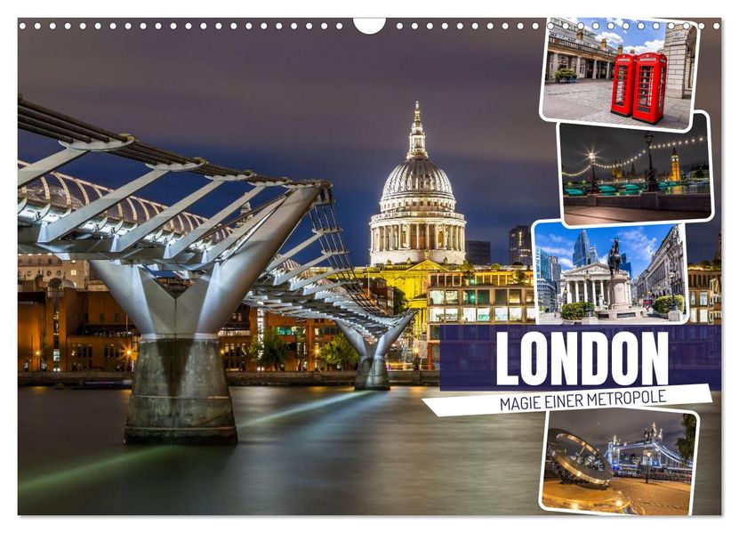 LONDON Magie einer Metropole (Wandkalender 2026 DIN A3 quer) CALVENDO Monatskalender