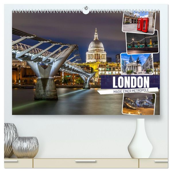 LONDON Magie einer Metropole (hochwertiger Premium Wandkalender 2026 DIN A2 quer) Kunstdruck in Hochglanz