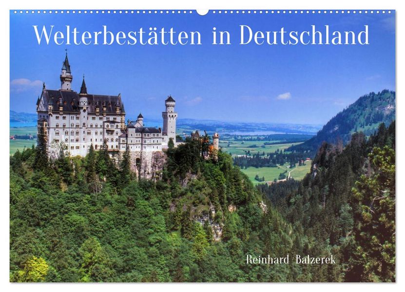 Welterbestätten in Deutschland (Wandkalender 2026 DIN A2 quer) CALVENDO Monatskalender