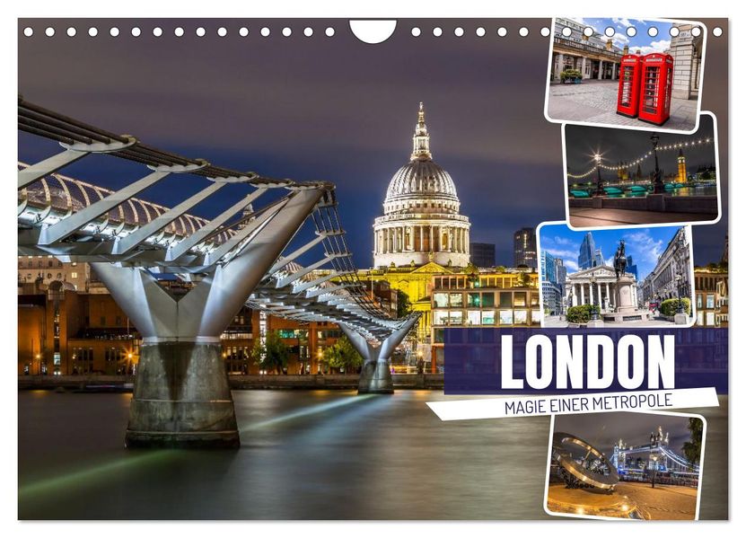 LONDON Magie einer Metropole (Wandkalender 2026 DIN A4 quer) CALVENDO Monatskalender