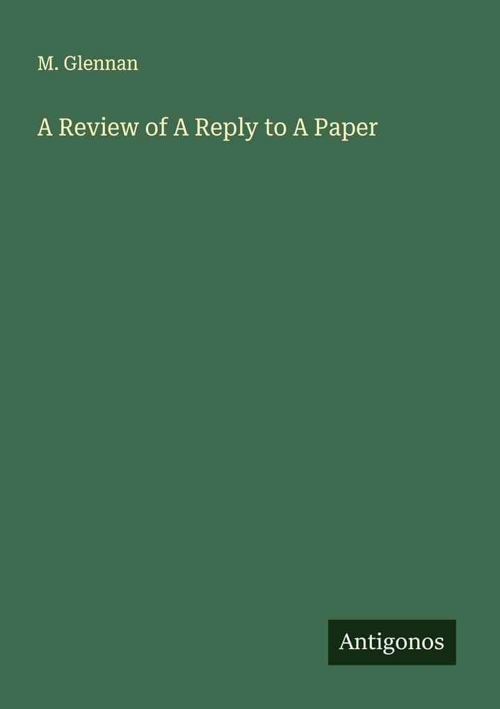 A Review of A Reply to A Paper