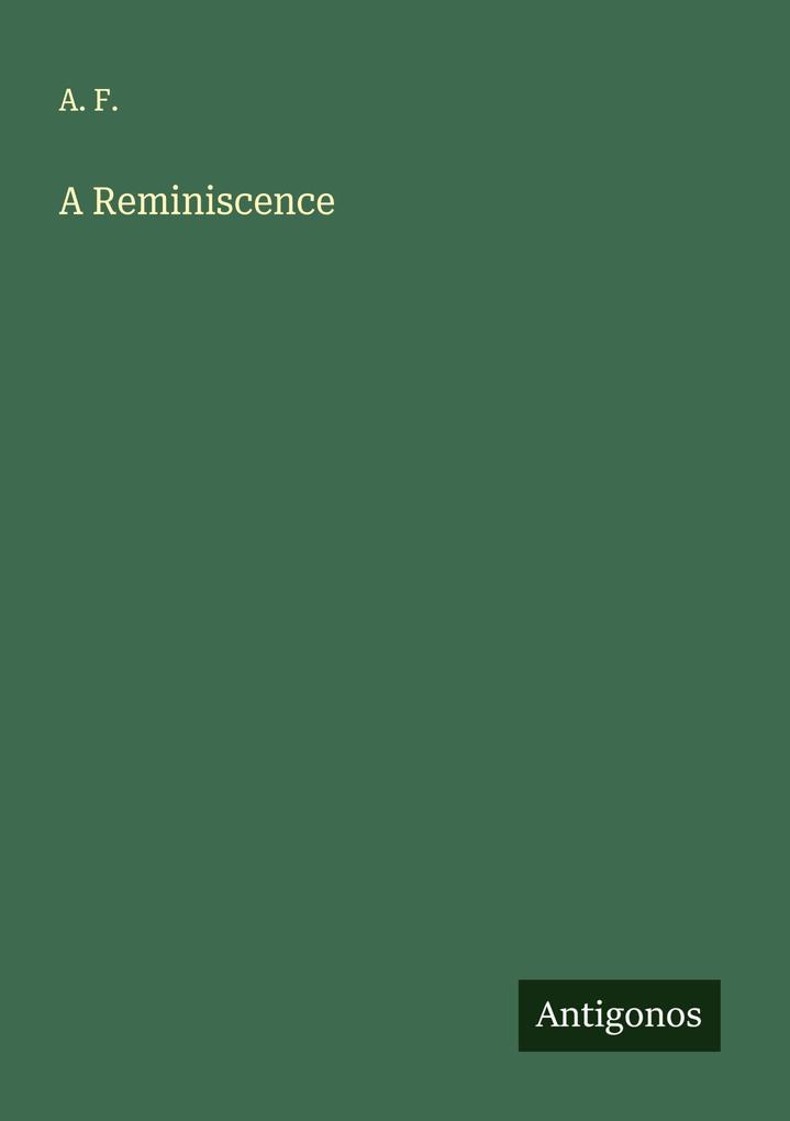 A Reminiscence