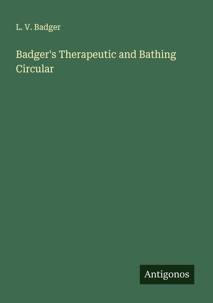Badger's Therapeutic and Bathing Circular