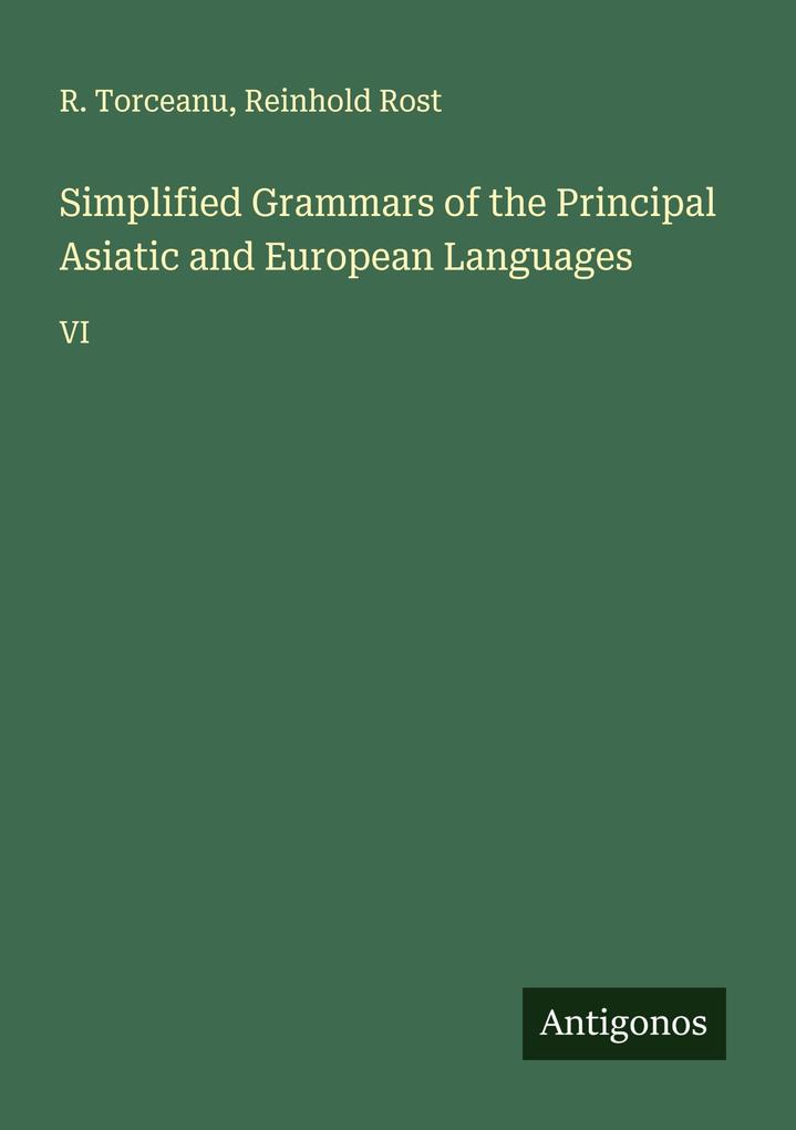 Simplified Grammars of the Principal Asiatic and European Languages