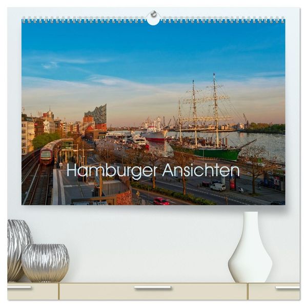 Hamburger Ansichten (hochwertiger Premium Wandkalender 2026 DIN A2 quer) Kunstdruck in Hochglanz