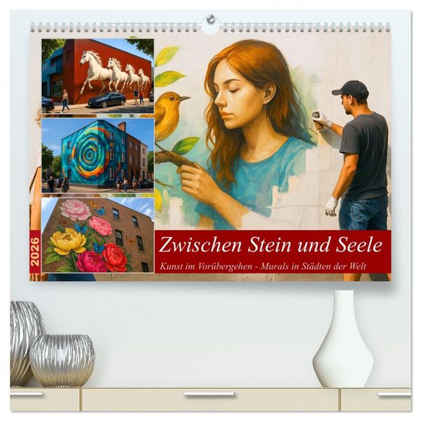 Zwischen Stein und Seele (hochwertiger Premium Wandkalender 2026 DIN A2 quer) Kunstdruck in Hochglanz