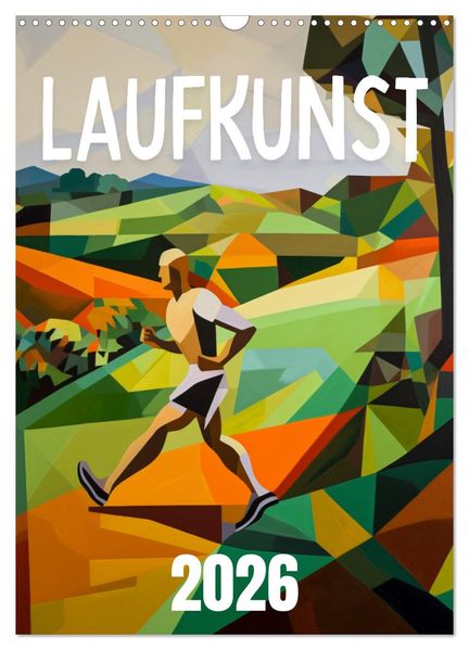 Laufkunst. (Wandkalender 2026 DIN A3 hoch) CALVENDO Monatskalender