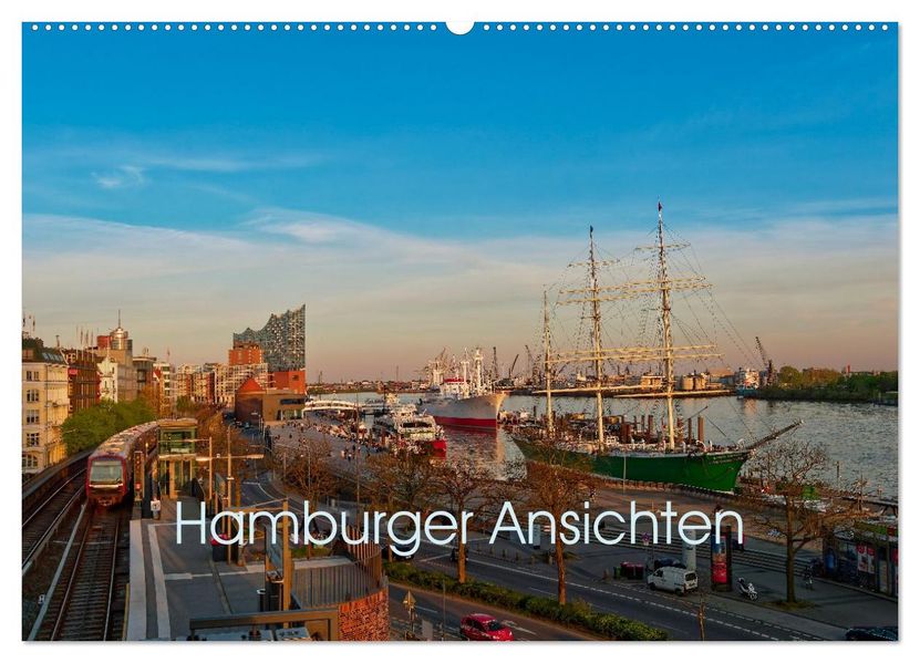 Hamburger Ansichten (Wandkalender 2026 DIN A2 quer) CALVENDO Monatskalender