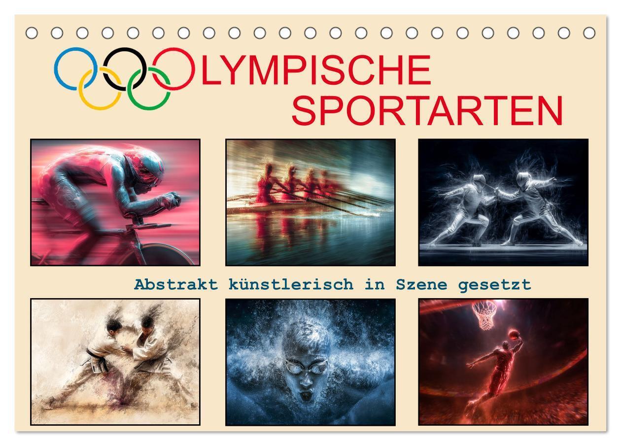 Olympische Sportarten (Tischkalender 2026 DIN A5 quer) CALVENDO Monatskalender