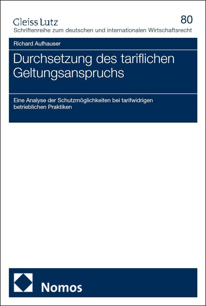 Durchsetzung des tariflichen Geltungsanspruchs