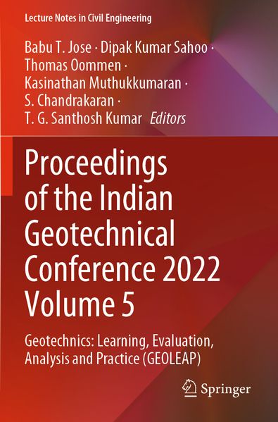 Proceedings of the Indian Geotechnical Conference 2022 Volume 5