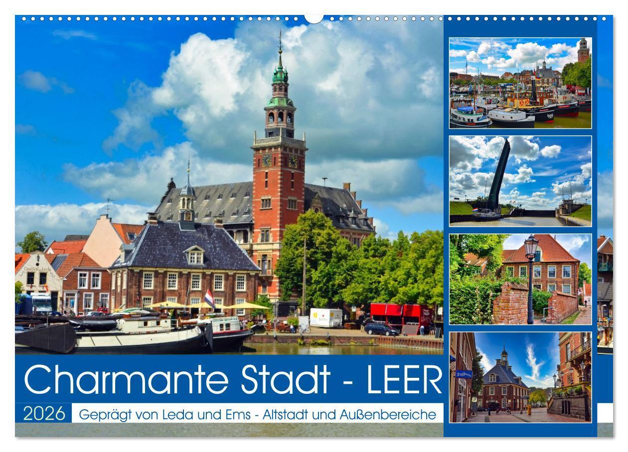 Charmante Stadt - LEER (Wandkalender 2026 DIN A2 quer) CALVENDO Monatskalender