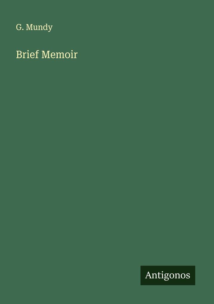 Brief Memoir