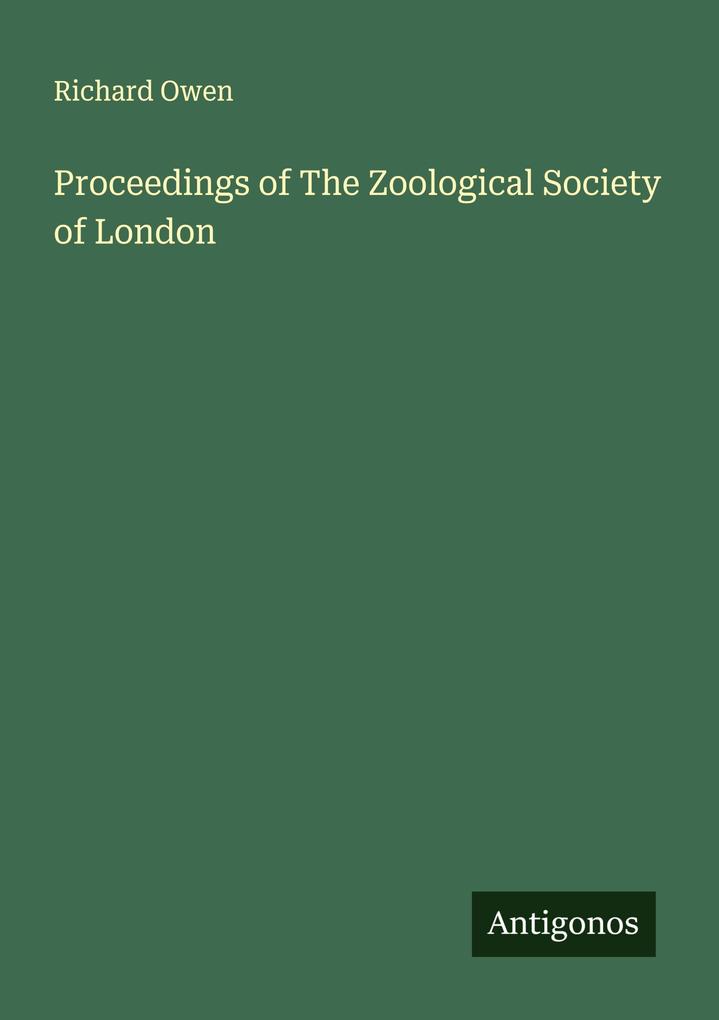 Proceedings of The Zoological Society of London