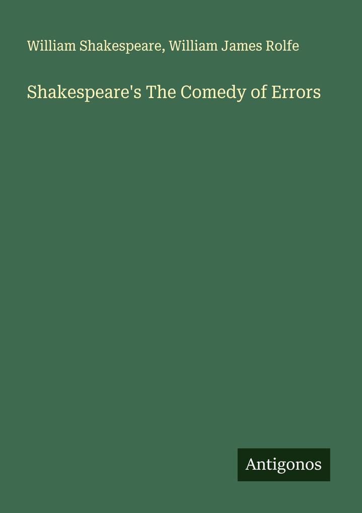 Shakespeare's The Comedy of Errors
