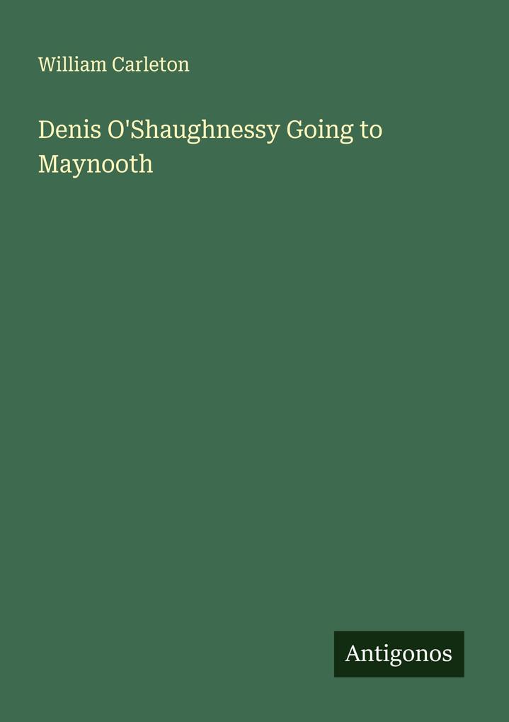 Denis O'Shaughnessy Going to Maynooth