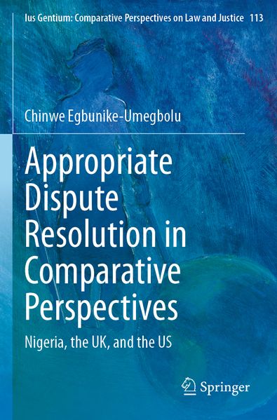 Appropriate Dispute Resolution in Comparative Perspectives