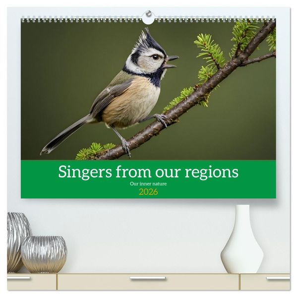 Singers from our regions - Our intimate nature (High Quality Premium Wall Calendar 2026 DIN A2 landscape)CALVENDO 12 Month Wall Calendar