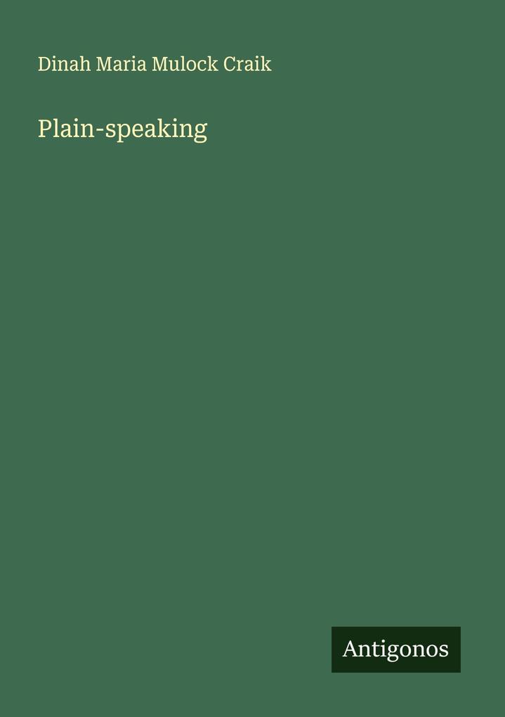 Plain-speaking