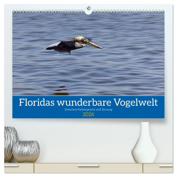 Floridas wunderbare Vogelwelt (hochwertiger Premium Wandkalender 2026 DIN A2 quer) Kunstdruck in Hochglanz