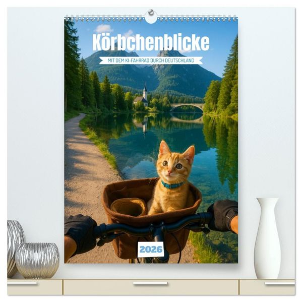 Körbchenblicke (hochwertiger Premium Wandkalender 2026 DIN A2 hoch) Kunstdruck in Hochglanz