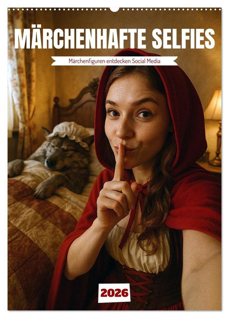 Märchenhafte Selfies (Wandkalender 2026 DIN A2 hoch) CALVENDO Monatskalender