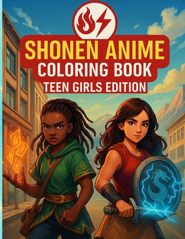 Shonen Anime Coloring Book