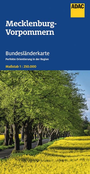 ADAC Bundesländerkarte Deutschland 02 Mecklenburg-Vorpommern 1:250.000