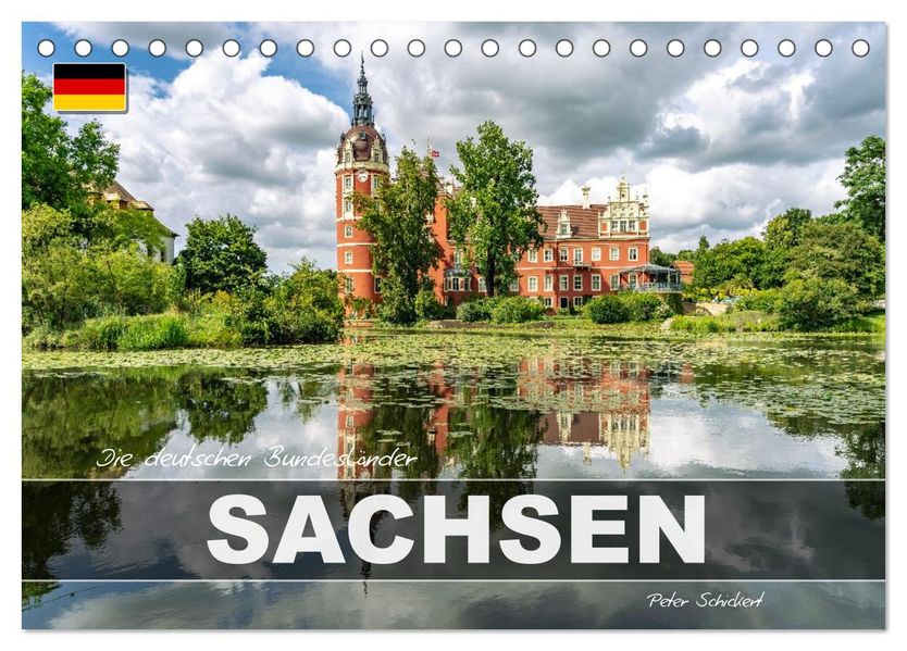 Die deutschen Bundesländer - Sachsen (Tischkalender 2026 DIN A5 quer) CALVENDO Monatskalender