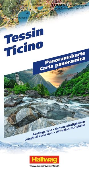 Hallwag Panoramakarte Tessin