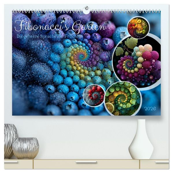 Fibonacci's Garten (hochwertiger Premium Wandkalender 2026 DIN A2 quer) Kunstdruck in Hochglanz