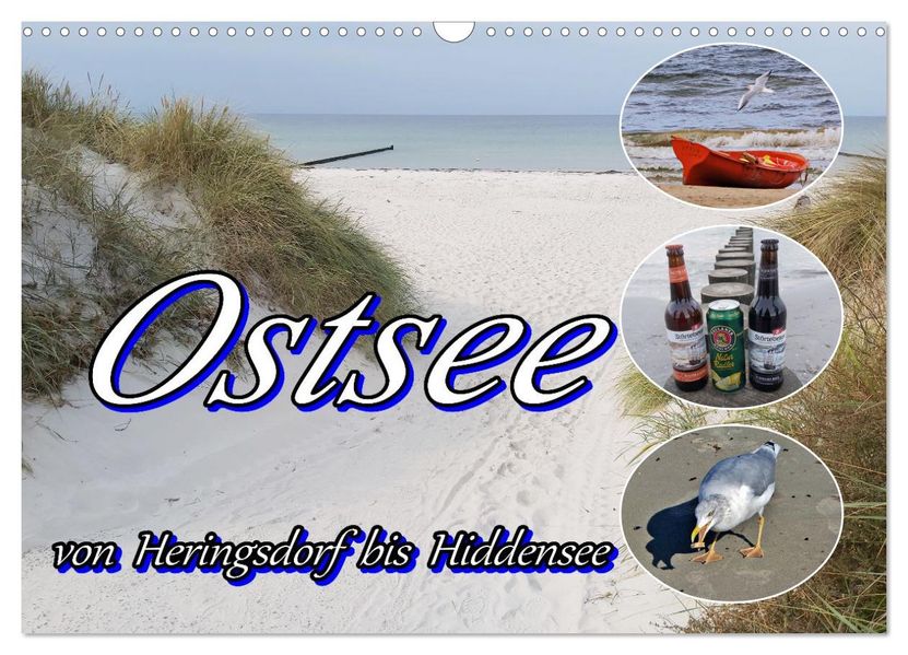 Ostsee von Heringsdorf bis Hiddensee (Wandkalender 2026 DIN A3 quer) CALVENDO Monatskalender