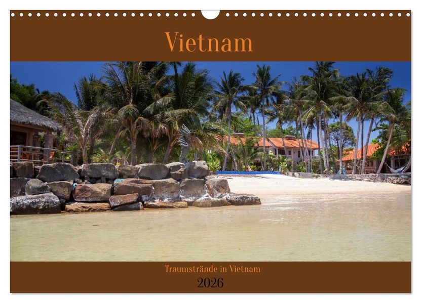 Traumstrände in Vietnam (Wandkalender 2026 DIN A3 quer) CALVENDO Monatskalender