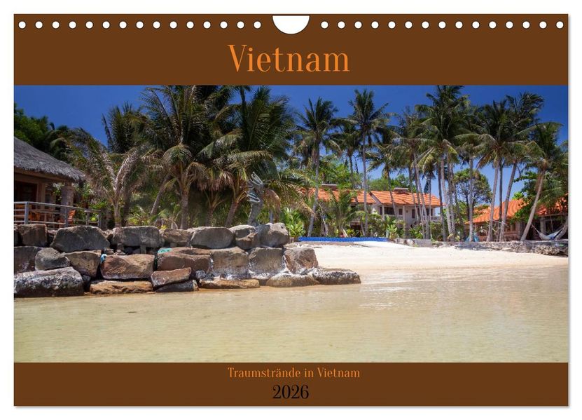 Traumstrände in Vietnam (Wandkalender 2026 DIN A4 quer) CALVENDO Monatskalender